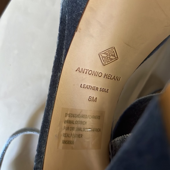 Antonio Melani Janie Velvet Platform Dress Sandals - Picture 10 of 12